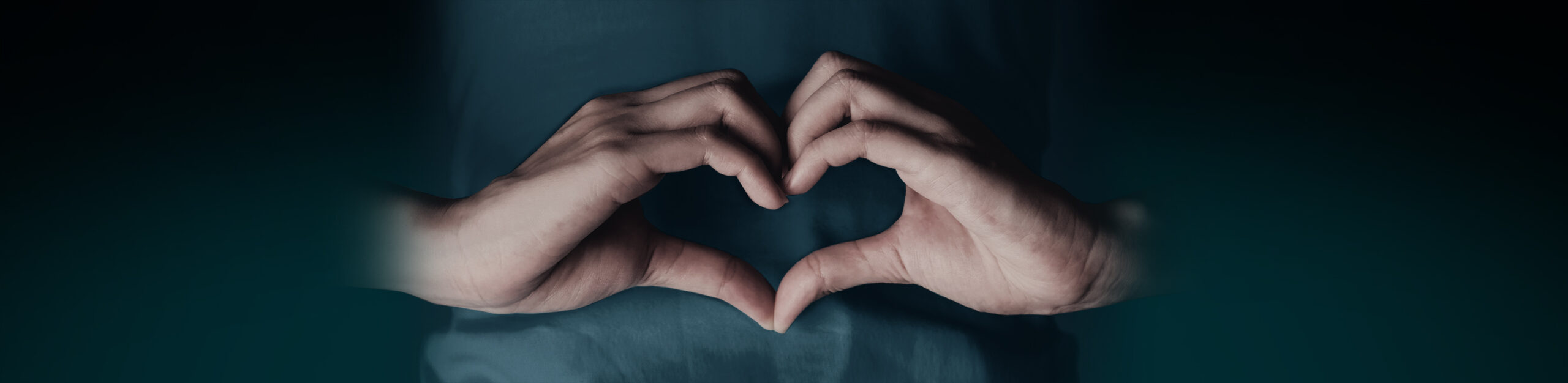 Heart Hands Blue